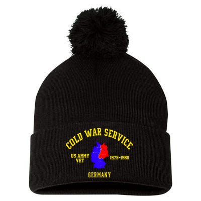 Cold War Service Germany US Army Veteran 1975 To 1980 Pom Pom 12in Knit Beanie