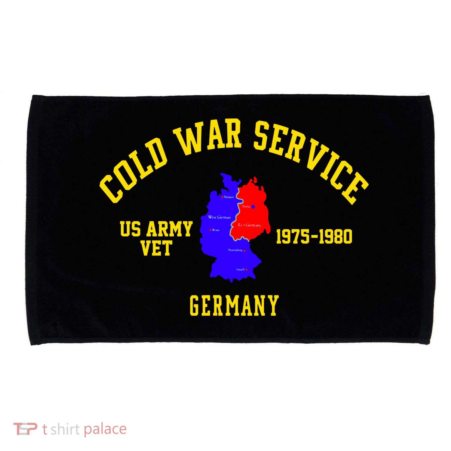 Cold War Service Germany US Army Veteran 1975 To 1980 Microfiber Hand Towel