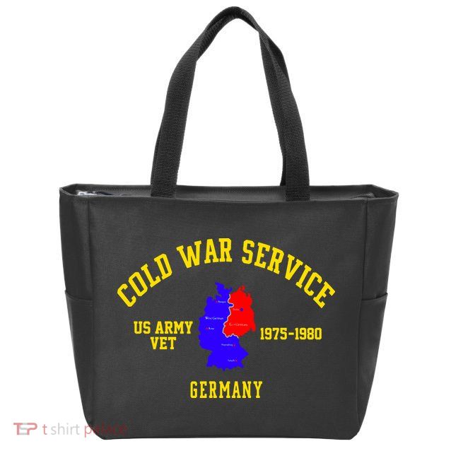 Cold War Service Germany US Army Veteran 1975 To 1980 Zip Tote Bag