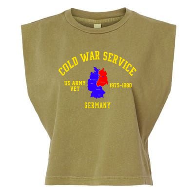 Cold War Service Germany US Army Veteran 1975 To 1980 Garment-Dyed Women's Muscle Tee