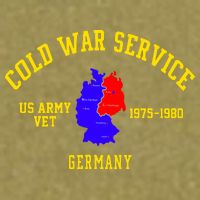 Cold War Service Germany US Army Veteran 1975 To 1980 Garment-Dyed Women's Muscle Tee