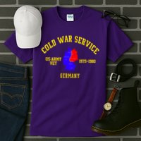 Cold War Service Germany US Army Veteran 1975 To 1980 Tall T-Shirt