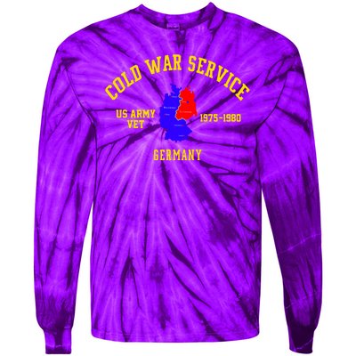 Cold War Service Germany US Army Veteran 1975 To 1980 Tie-Dye Long Sleeve Shirt