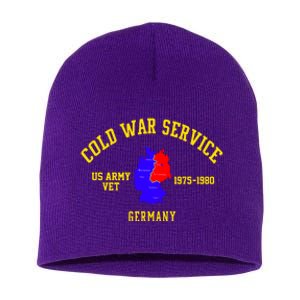 Cold War Service Germany US Army Veteran 1975 To 1980 Short Acrylic Beanie