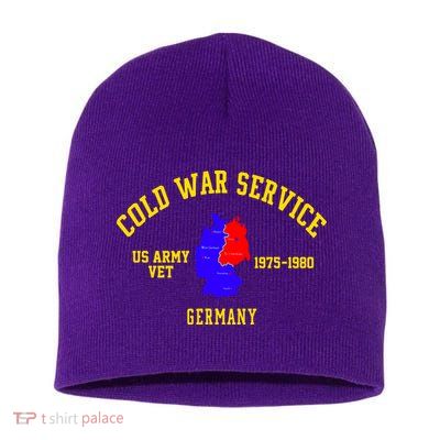 Cold War Service Germany US Army Veteran 1975 To 1980 Short Acrylic Beanie