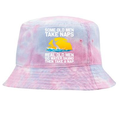 Cool Water Skiing Dad Ski Sports Skiers Swimmer Gift Tie-Dyed Bucket Hat