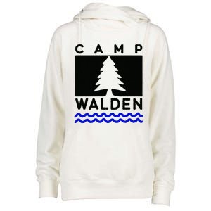 Camp Walden Summer Camp  Summer Camp Womens Funnel Neck Pullover Hood