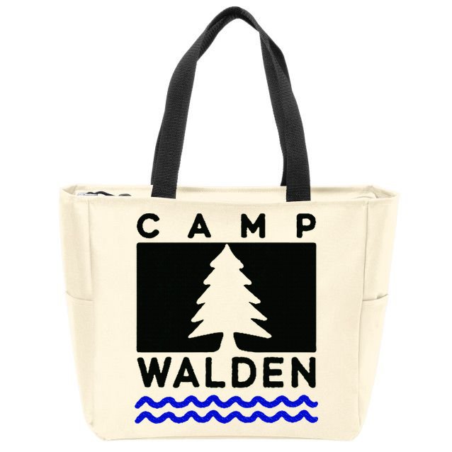 Camp Walden Summer Camp  Summer Camp Zip Tote Bag