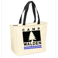Camp Walden Summer Camp  Summer Camp Zip Tote Bag