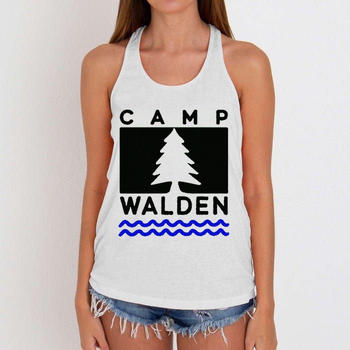 Camp Walden Summer Camp  Summer Camp Women's Knotted Racerback Tank