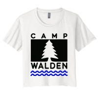 Camp Walden Summer Camp  Summer Camp Women's Crop Top Tee