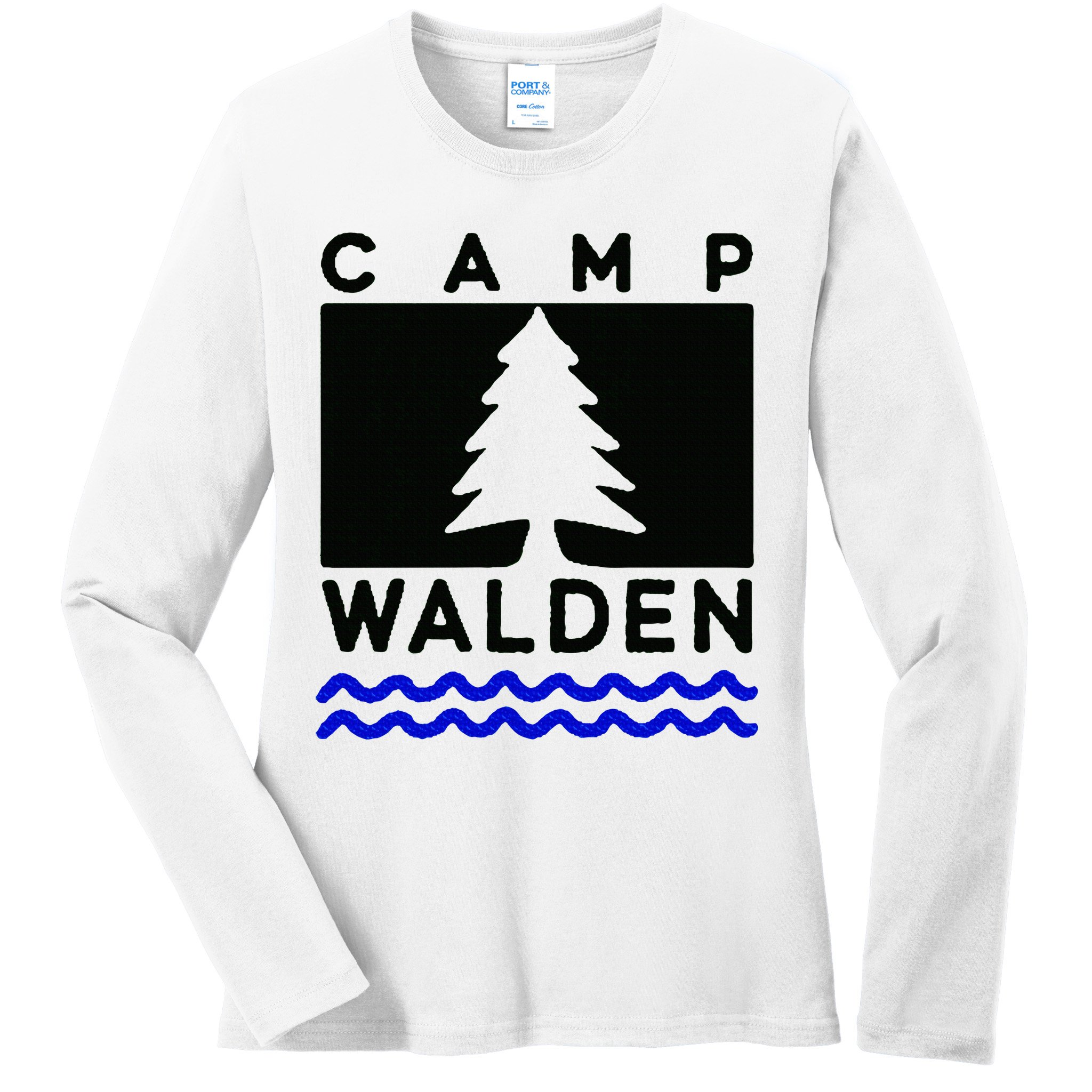 Camp Walden Summer Camp  Summer Camp Ladies Long Sleeve Shirt
