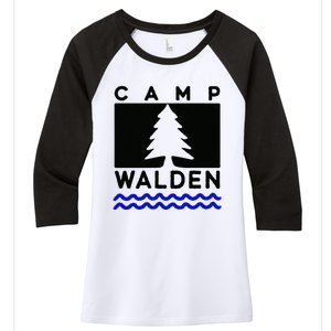 Camp Walden Summer Camp  Summer Camp Women's Tri-Blend 3/4-Sleeve Raglan Shirt