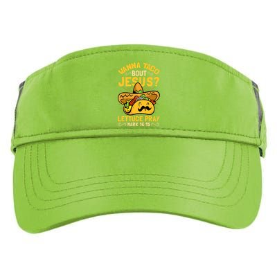 Christian Wanna Taco Bout Jesus Funny Adult Drive Performance Visor