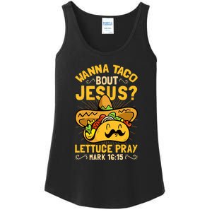 Christian Wanna Taco Bout Jesus Funny Ladies Essential Tank