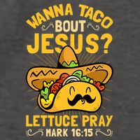 Christian Wanna Taco Bout Jesus Funny Vector Backpack