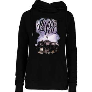 Collide With The Sky Cover Womens Funnel Neck Pullover Hood