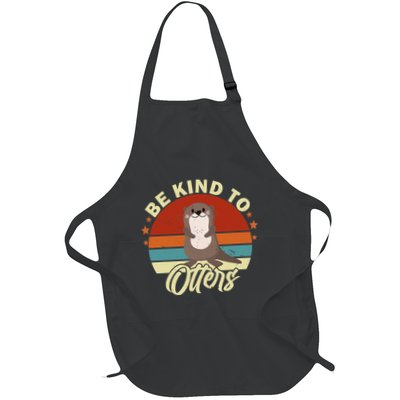 Children With The Inscription Sei Nett Zu Otters Sei Nett Zu Andere Full-Length Apron With Pockets