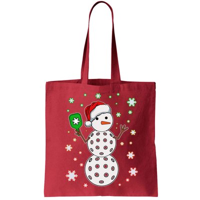 Christmas Winter Time Pickleball Snowman Bag