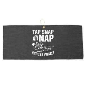 Choose Wisely Tap Snap Or Nap Bjj Large Microfiber Waffle Golf Towel