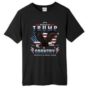 Classic Welcome To Trump Country Maga Eagle Tall Fusion ChromaSoft Performance T-Shirt