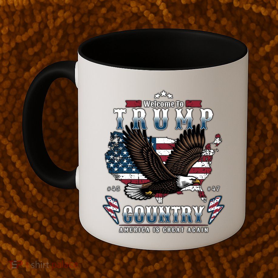 Classic Welcome To Trump Country Maga Eagle Mug