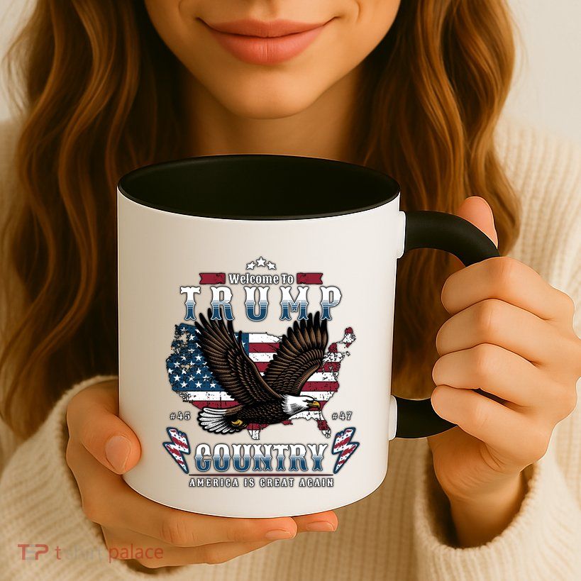 Classic Welcome To Trump Country Maga Eagle Mug