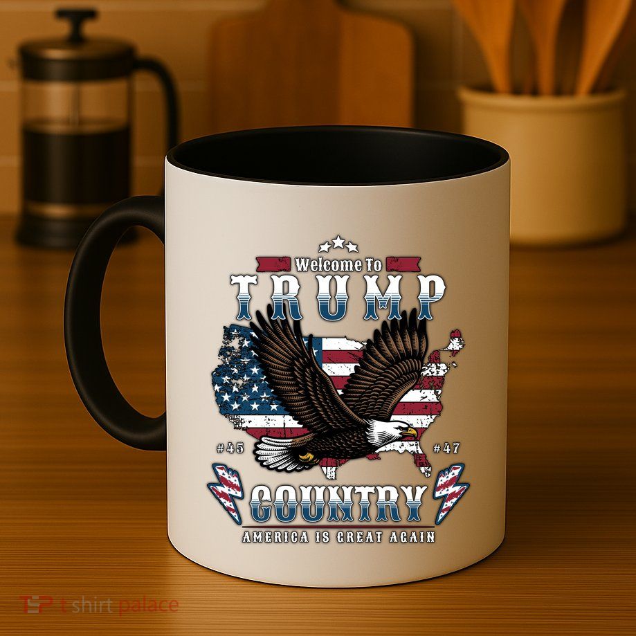 Classic Welcome To Trump Country Maga Eagle Mug