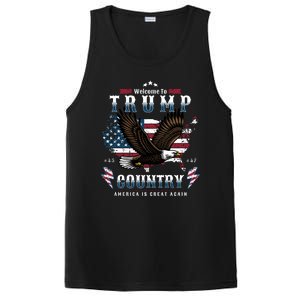 Classic Welcome To Trump Country Maga Eagle PosiCharge Competitor Tank