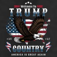 Classic Welcome To Trump Country Maga Eagle Trucker Hat