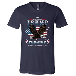 Classic Welcome To Trump Country Maga Eagle V-Neck T-Shirt