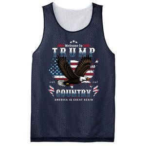 Classic Welcome To Trump Country Maga Eagle Mesh Reversible Basketball Jersey Tank