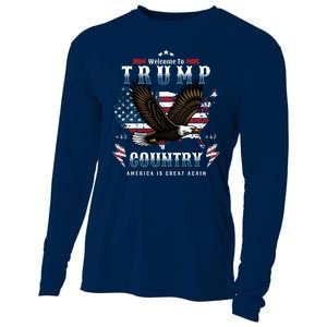 Classic Welcome To Trump Country Maga Eagle Cooling Performance Long Sleeve Crew