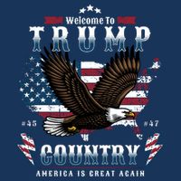Classic Welcome To Trump Country Maga Eagle Poster