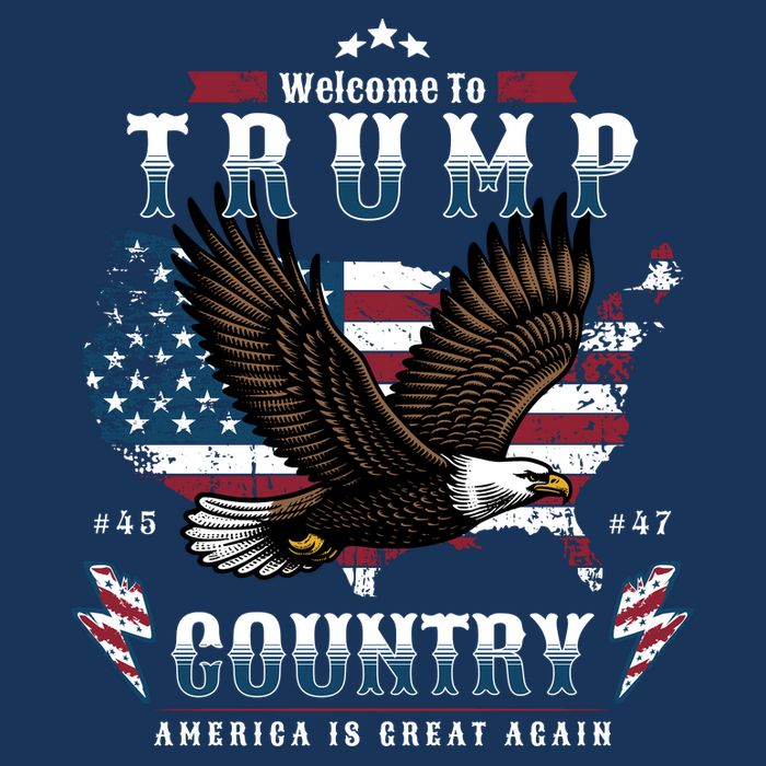 Classic Welcome To Trump Country Maga Eagle Poster