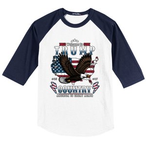 Classic Welcome To Trump Country Maga Eagle Baseball Sleeve Shirt