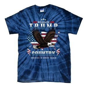 Classic Welcome To Trump Country Maga Eagle Tie-Dye T-Shirt