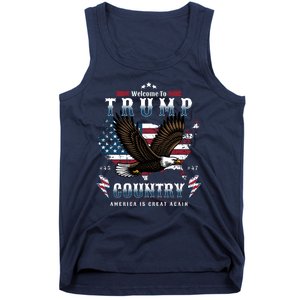 Classic Welcome To Trump Country Maga Eagle Tank Top