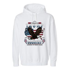 Classic Welcome To Trump Country Maga Eagle Garment-Dyed Fleece Hoodie