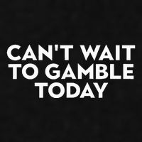 CanT Wait To Gamble Today Ladies PosiCharge Tri-Blend Wicking Tank