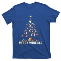 Christmas Wine Tree Merry Winemas Funny Alcohol Ing Pun Meaningful Gift T-Shirt