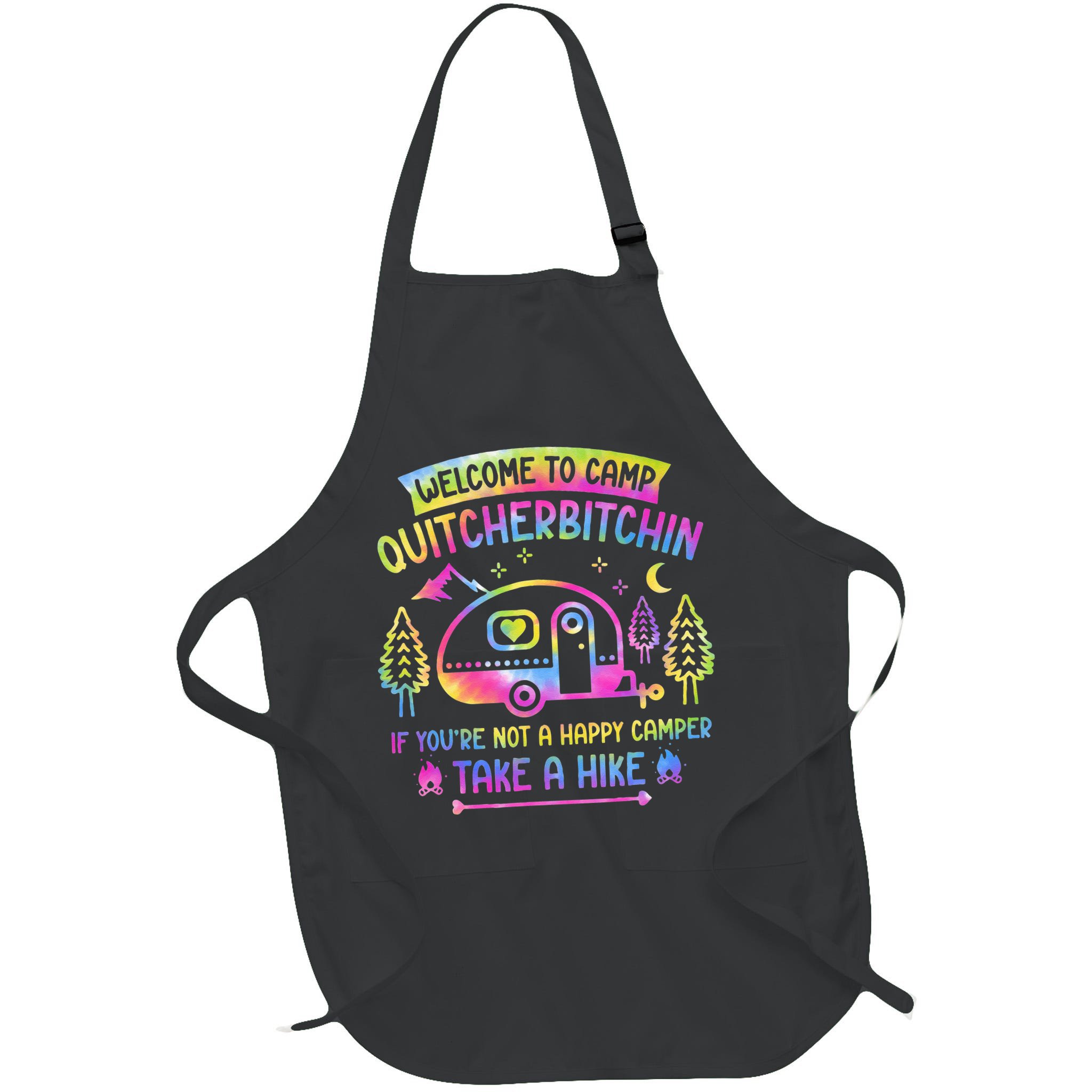 Camper Welcome To Camp Quitcherbitchin Funny Camping Life Apron