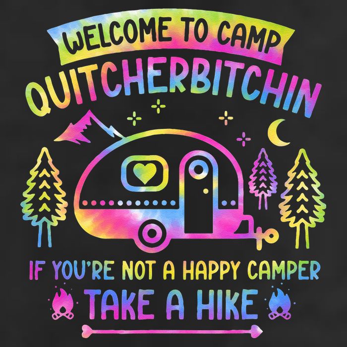 Camper Welcome To Camp Quitcherbitchin Funny Camping Life 15oz Campfire Ceramic Mug
