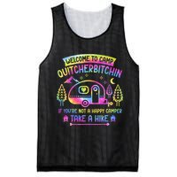 Camper Welcome To Camp Quitcherbitchin Funny Camping Life Mesh Reversible Basketball Jersey Tank