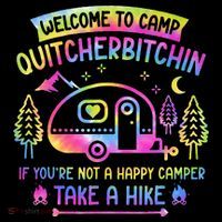 Camper Welcome To Camp Quitcherbitchin Funny Camping Life Mesh Reversible Basketball Jersey Tank