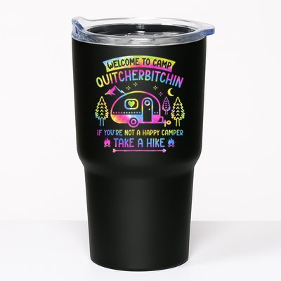 Camper Welcome To Camp Quitcherbitchin Funny Camping Life Tumbler