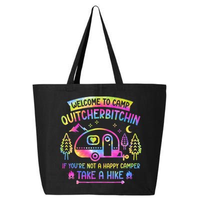 Camper Welcome To Camp Quitcherbitchin Funny Camping Life 25L Jumbo Tote