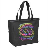 Camper Welcome To Camp Quitcherbitchin Funny Camping Life Zip Tote Bag
