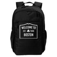 Celtics Welcome To Boston Est 1946 Daily Commute Backpack