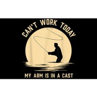 Can't Work Today My Arm Is In A Cast Funny Fly Fishing Bumper Sticker